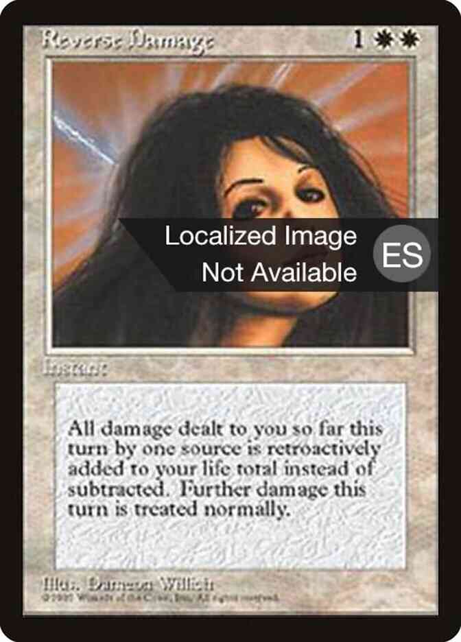 Reverse Damage - Portuguese [45] [Fourth Edition Black Border: Portuguese] [Non-Foil]