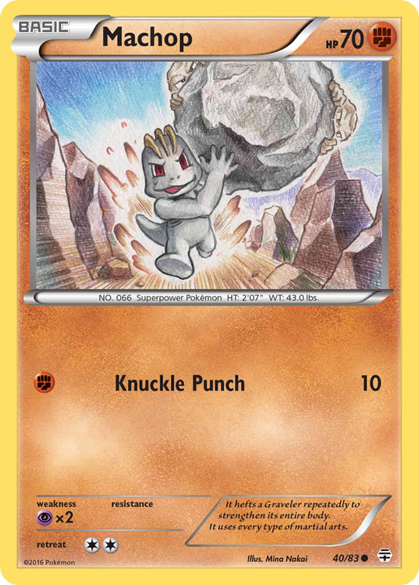 Machop - 40/83 - Common [g1-40] [Non-Holo]