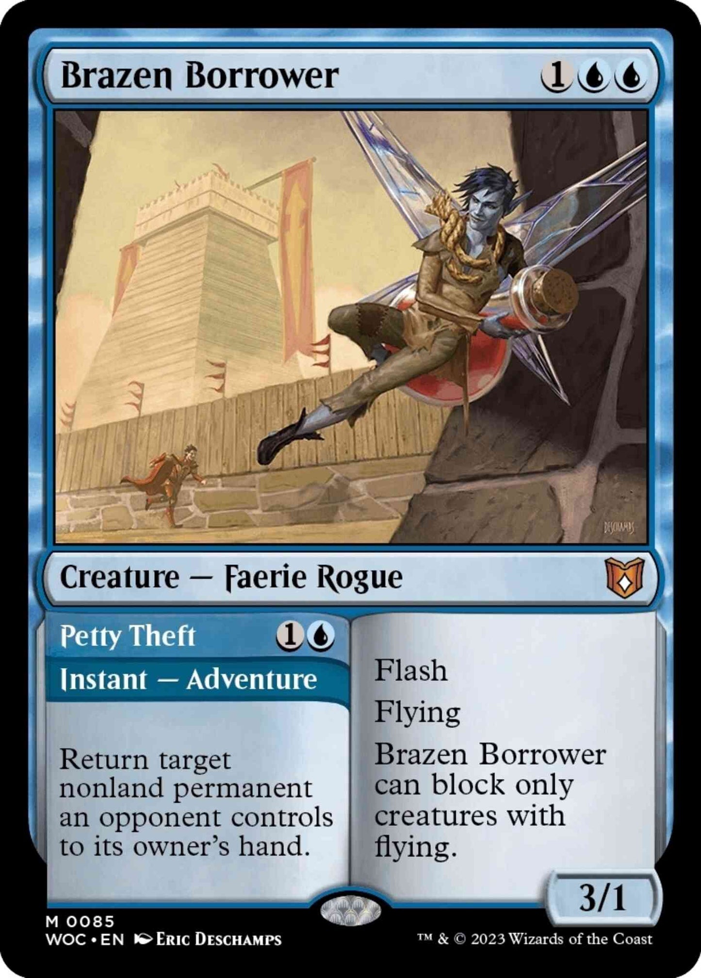 Brazen Borrower // Petty Theft [85] [Wilds of Eldraine: Commander] [Non-Foil]