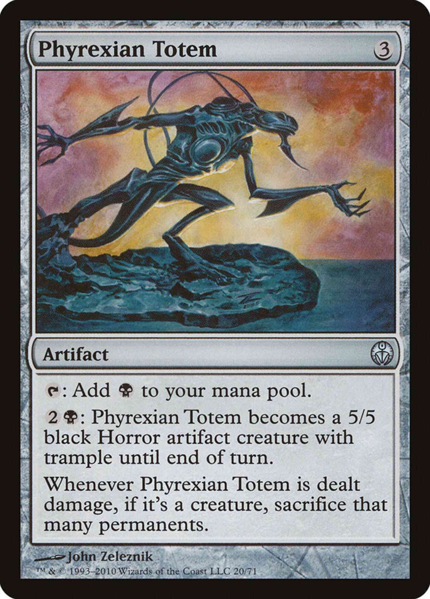 Phyrexian Totem [20] [Duel Decks Phyrexia vs the Coalition] [Non-Foil]