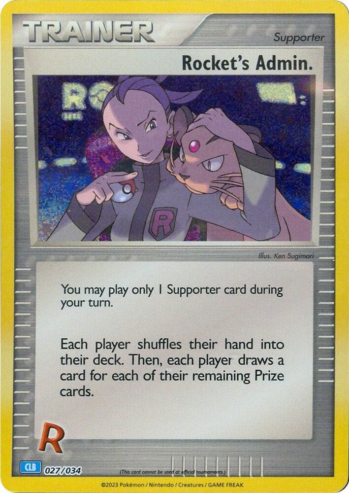 Rocket's Admin. - 027/034 - Promo - CLB [tcgc-CLB027] [Holo]