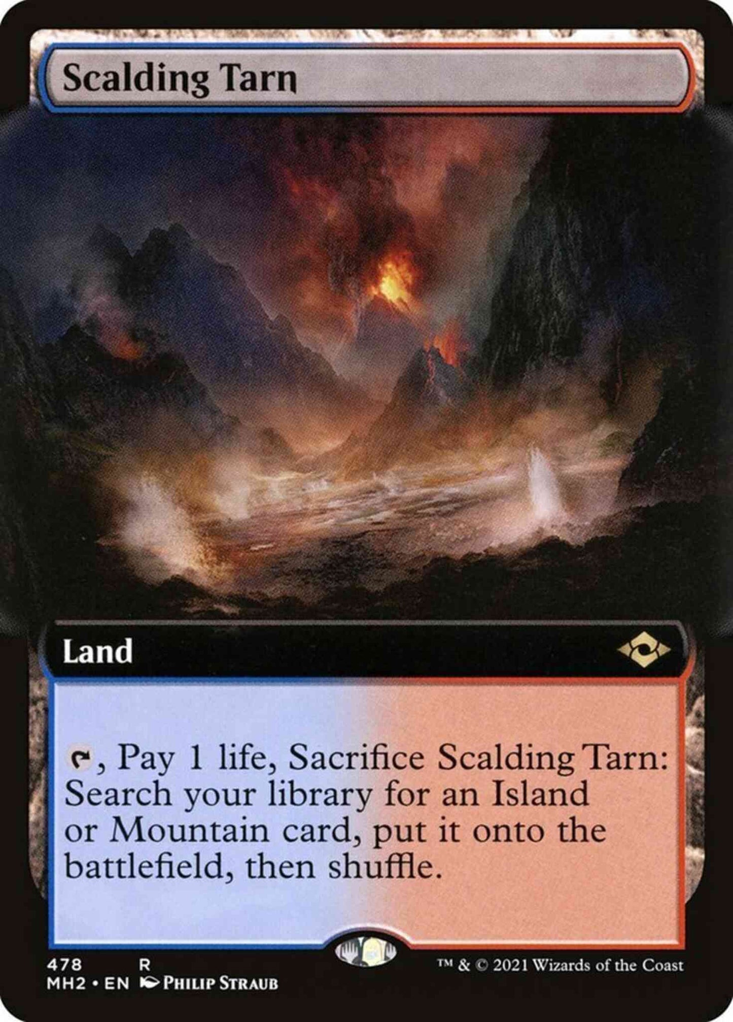 Scalding Tarn [478] [Extended Art] [Modern Horizons 2] [Non-Foil]