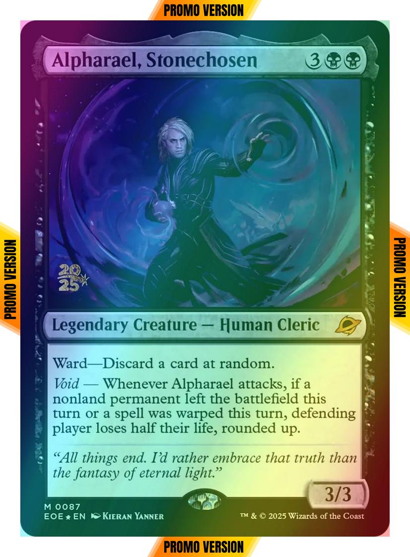 Alpharael, Stonechosen [87s] [Prerelease] [Edge of Eternities: Promos] [Foil]