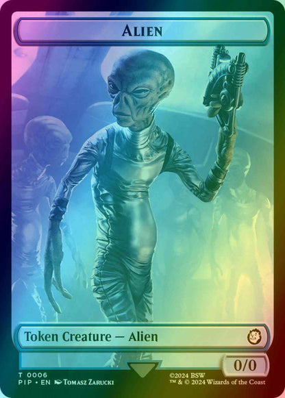 Alien Token (06) // Radiation Token (22) [Fallout: Tokens] [Foil]
