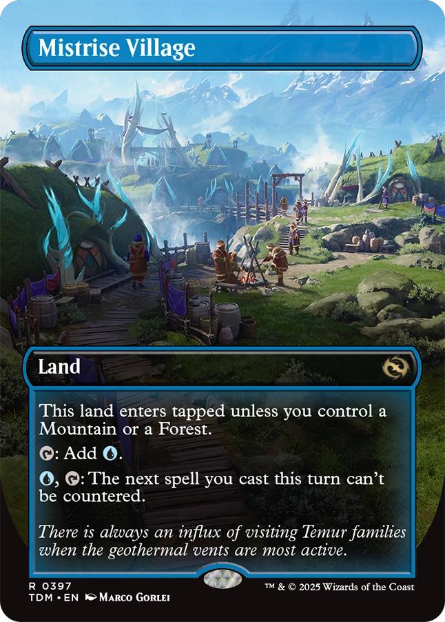 Mistrise Village [397] [Borderless] [Tarkir: Dragonstorm] [Non-Foil]