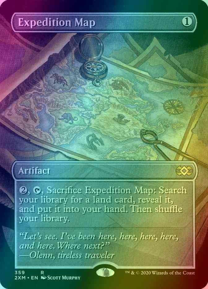 Expedition Map [359] [Borderless] [Double Masters] [Foil]