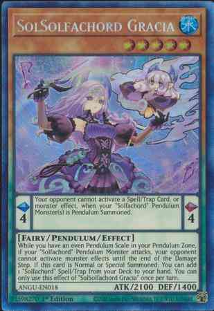SolSolfachord Gracia - ANGU-EN018 - Collectors Rare - 1st Edition
