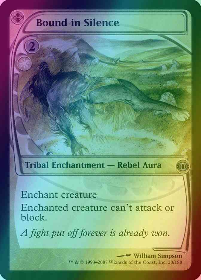 Bound in Silence [20] [Future Sight] [Foil]