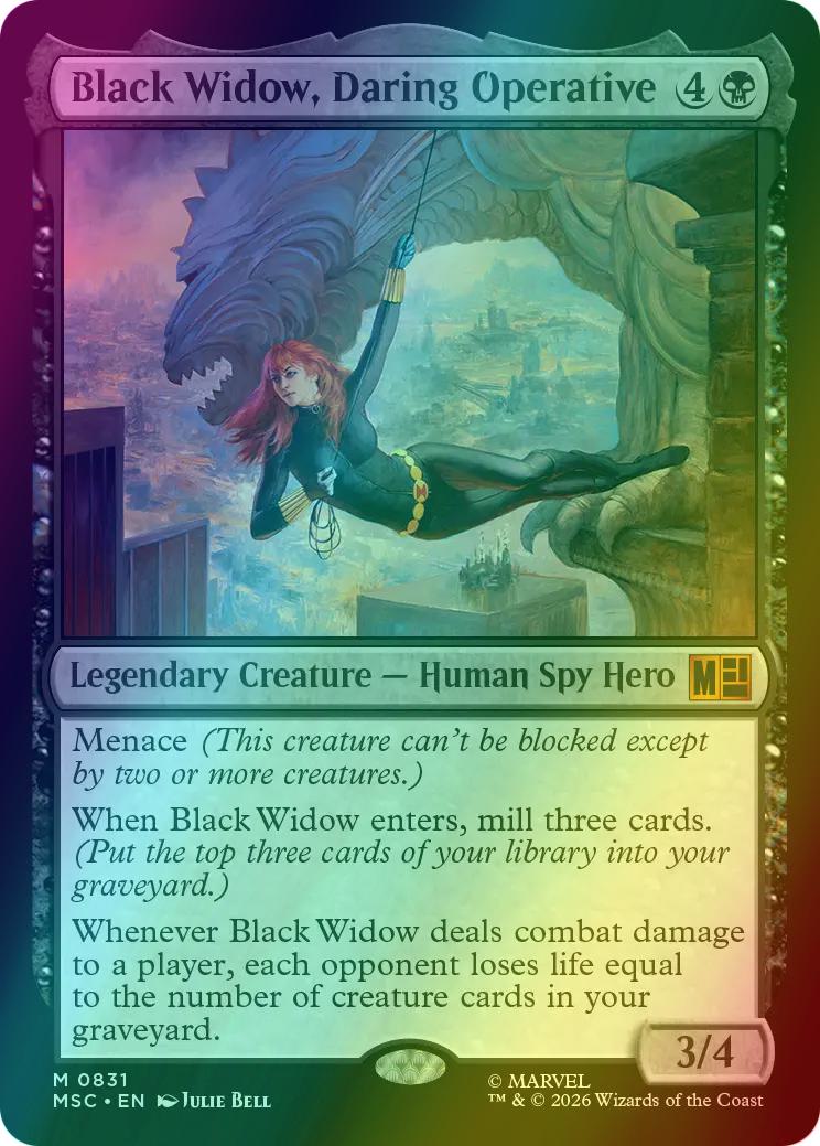 Black Widow, Daring Operative [831] [Welcome Deck] [Marvel Super Heroes: Commander] [Foil]