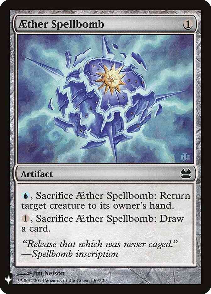 Aether Spellbomb [MMA-196] [The List] [Non-Foil]