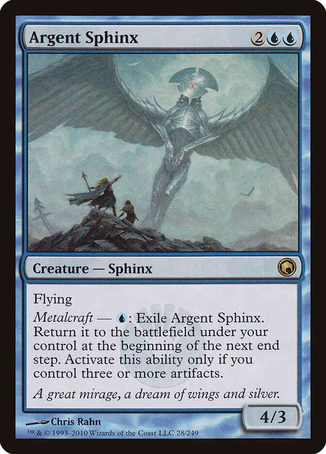 Argent Sphinx [28] [Scars Of Mirrodin] [Non-Foil]