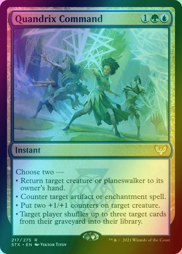 Quandrix Command [Promo Pack] [217p] [Strixhaven: School of Mages Promos] [Foil]