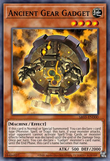 Ancient Gear Gadget - SR03-EN000 - Ultra Rare - Unlimited