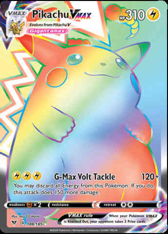 Pikachu VMAX - 188/185 - Rare Rainbow [swsh4-188] [Secret]