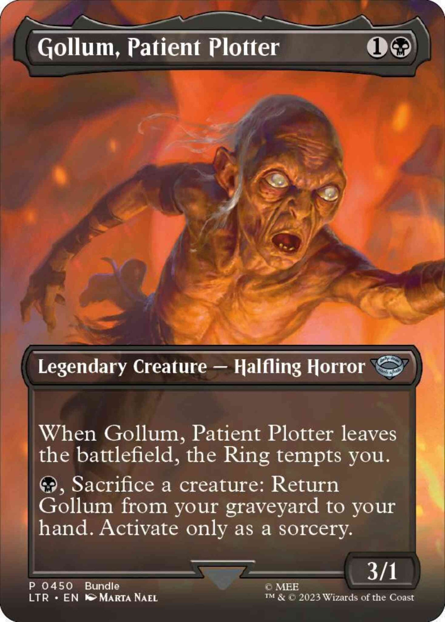 Gollum, Patient Plotter [450] [Borderless] [Bundle] [The Lord of the Rings: Tales of Middle-earth] [Non-Foil]
