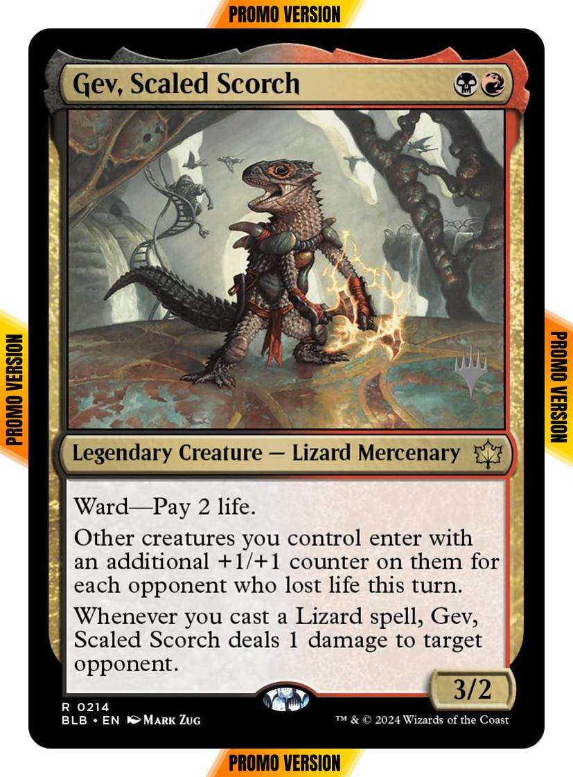 Gev, Scaled Scorch [214p] [Promo Pack] [Bloomburrow: Promos] [Non-Foil]