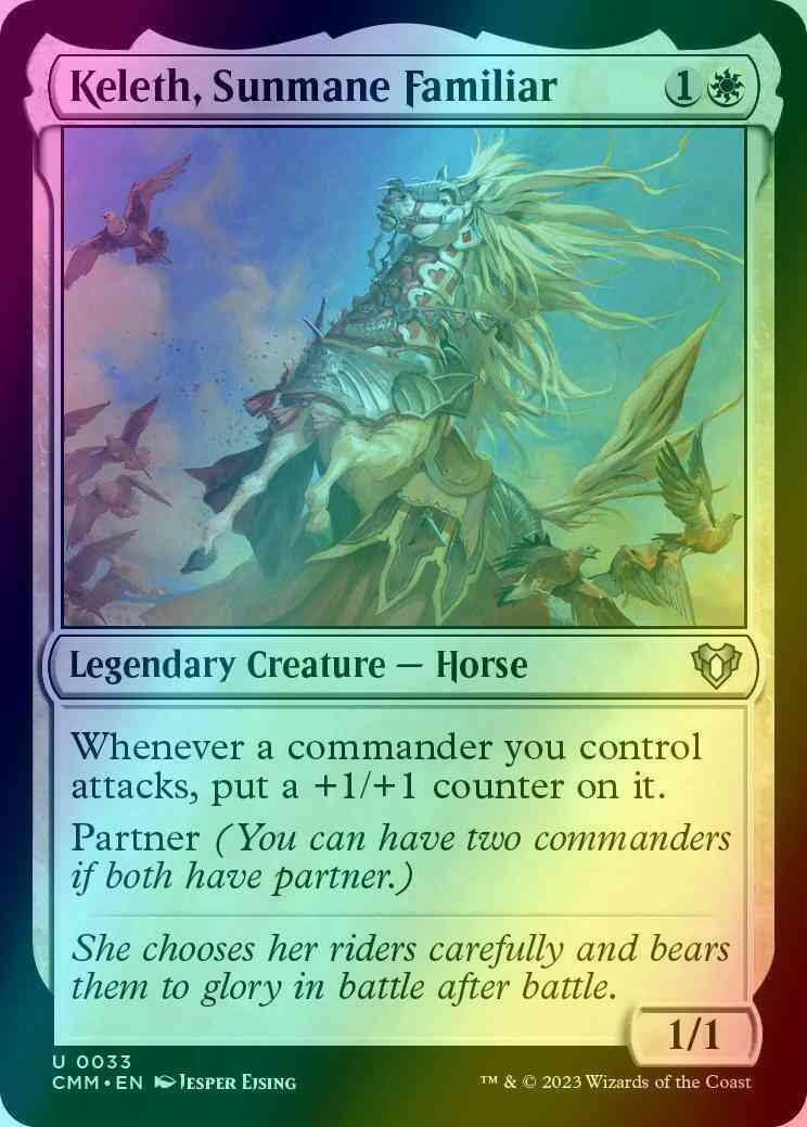 Keleth, Sunmane Familiar [33] [Commander Masters] [Foil]