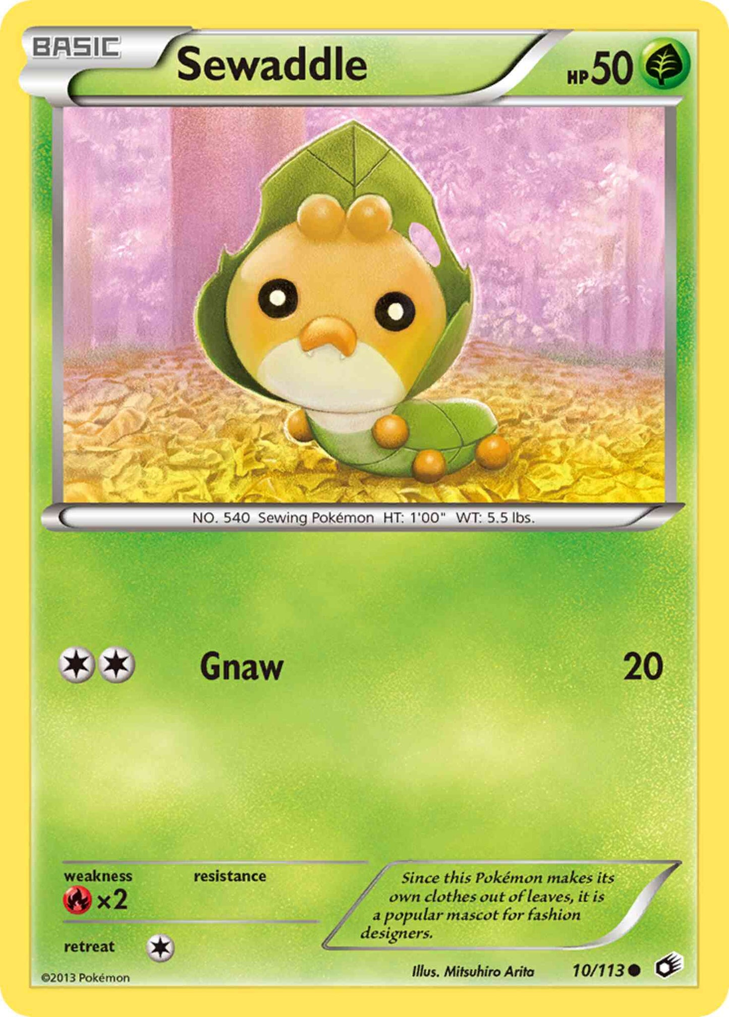 Sewaddle - 10/113 - Common [bw11-10] [Reverse Holo]