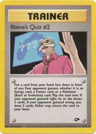 Blaine's Quiz #2 - 111/132 - Uncommon - Unlimited [gym2U-111] [Non-Holo]