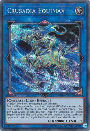 Crusadia Equimax - MP19-EN107 - Prismatic Secret Rare - Unlimited