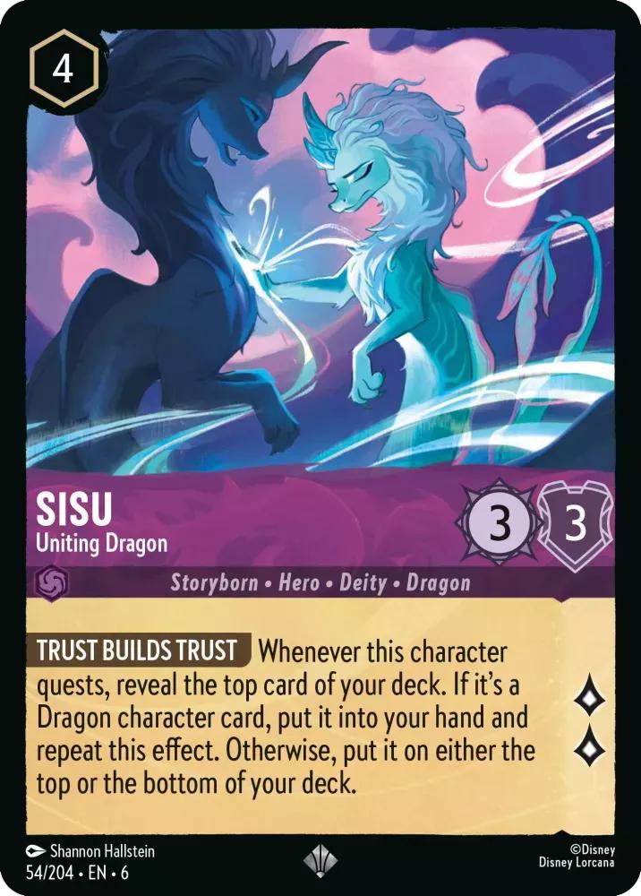 Sisu - Uniting Dragon - 54/204 [Azurite Sea] [Non-Foil]