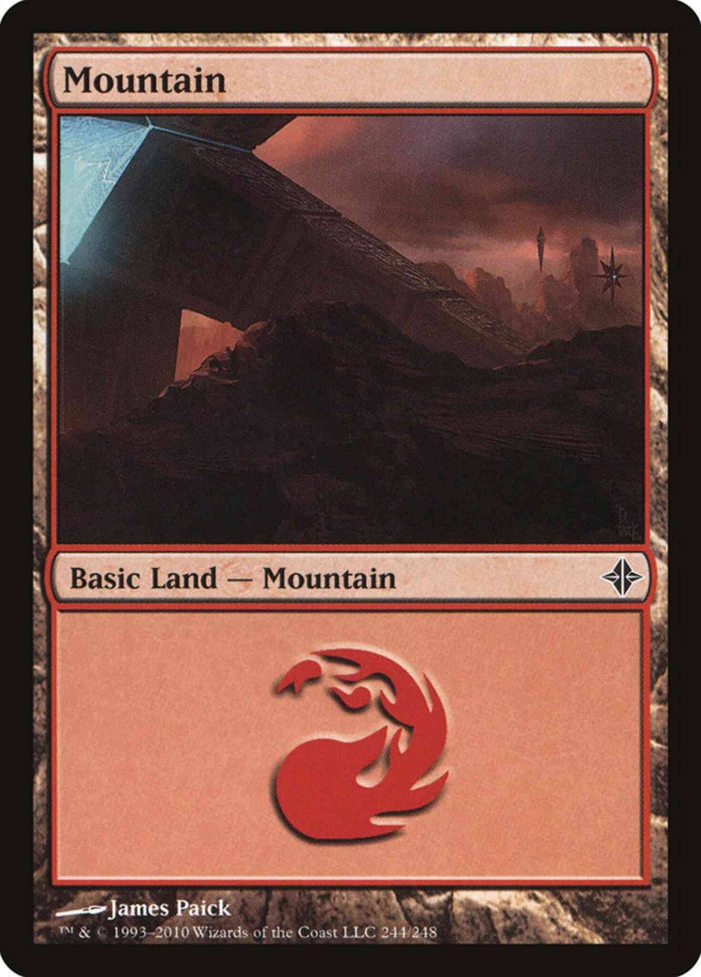 Mountain [244] [Rise Of The Eldrazi] [Non-Foil]