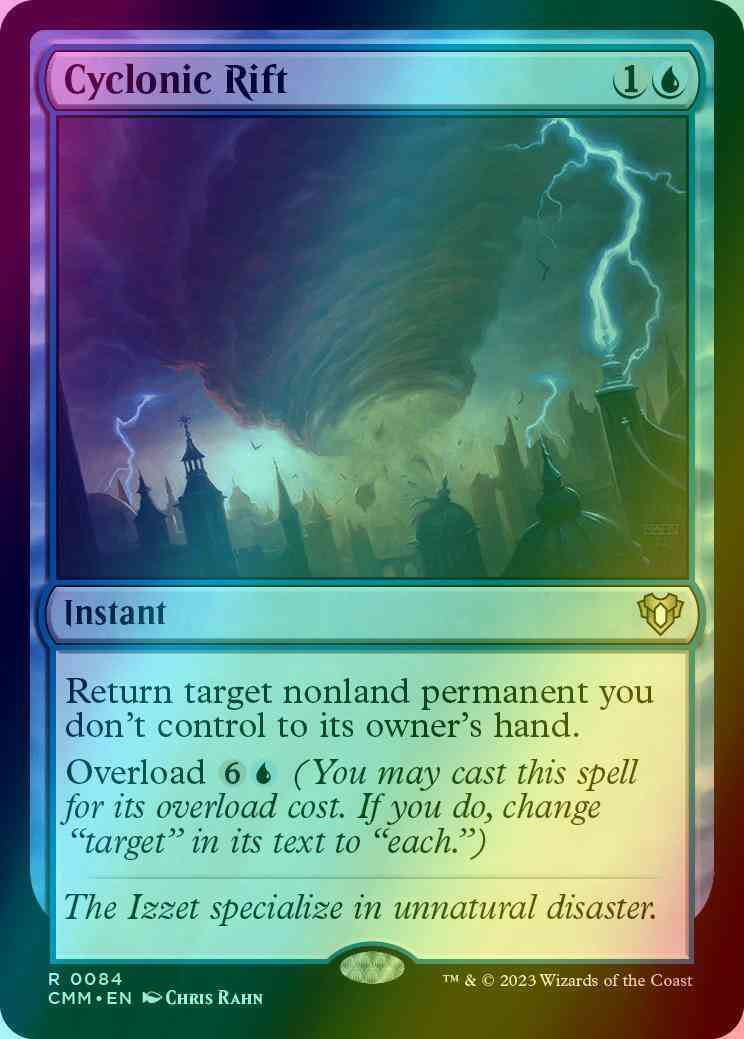 Cyclonic Rift [84] [Commander Masters] [Foil]