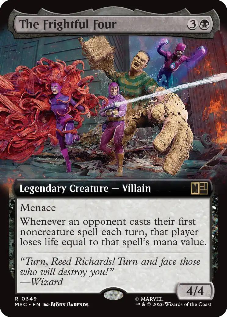 The Frightful Four [349] [Extended Art] [Marvel Super Heroes: Commander] [Non-Foil]
