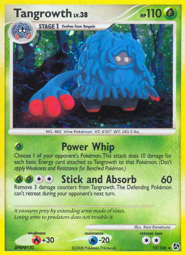 Tangrowth - 10/106 - Rare Holo [dp4-10] [Reverse Holo]