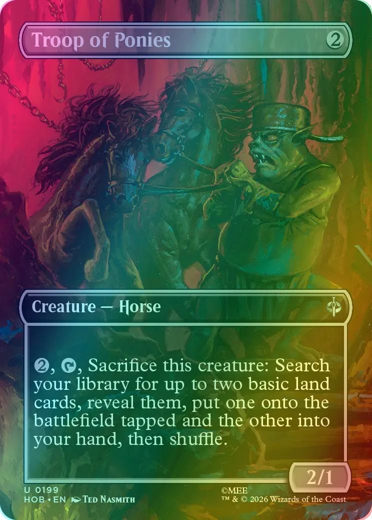Troop of Ponies [199] [Borderless] [Scene] [The Hobbit] [Foil]