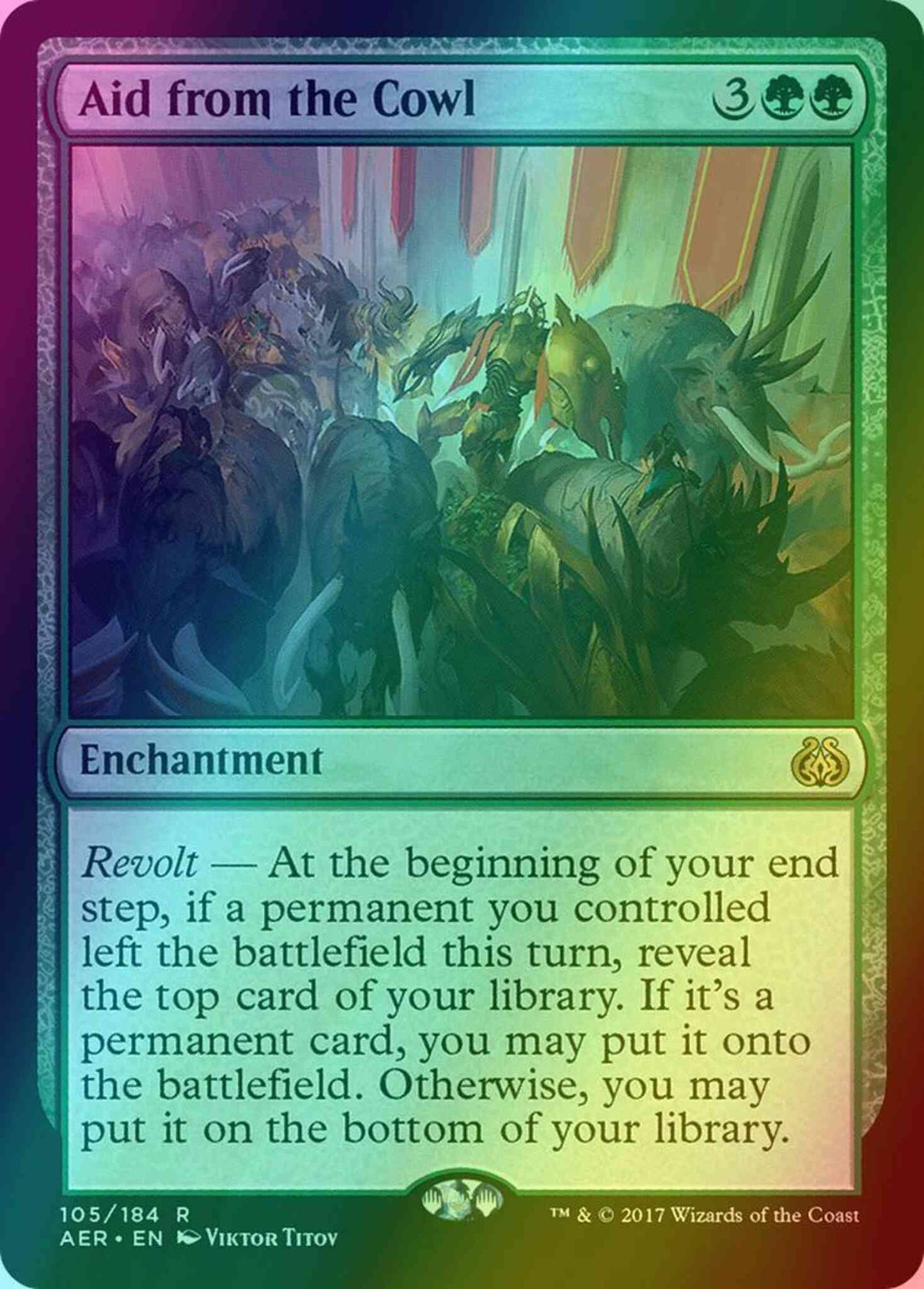 Aid from the Cowl [105] [Aether Revolt] [Foil]