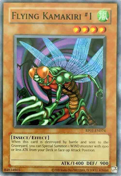 Flying Kamakiri #1 - 2020 Date Reprint - RP01-EN074 - Common - Unlimited