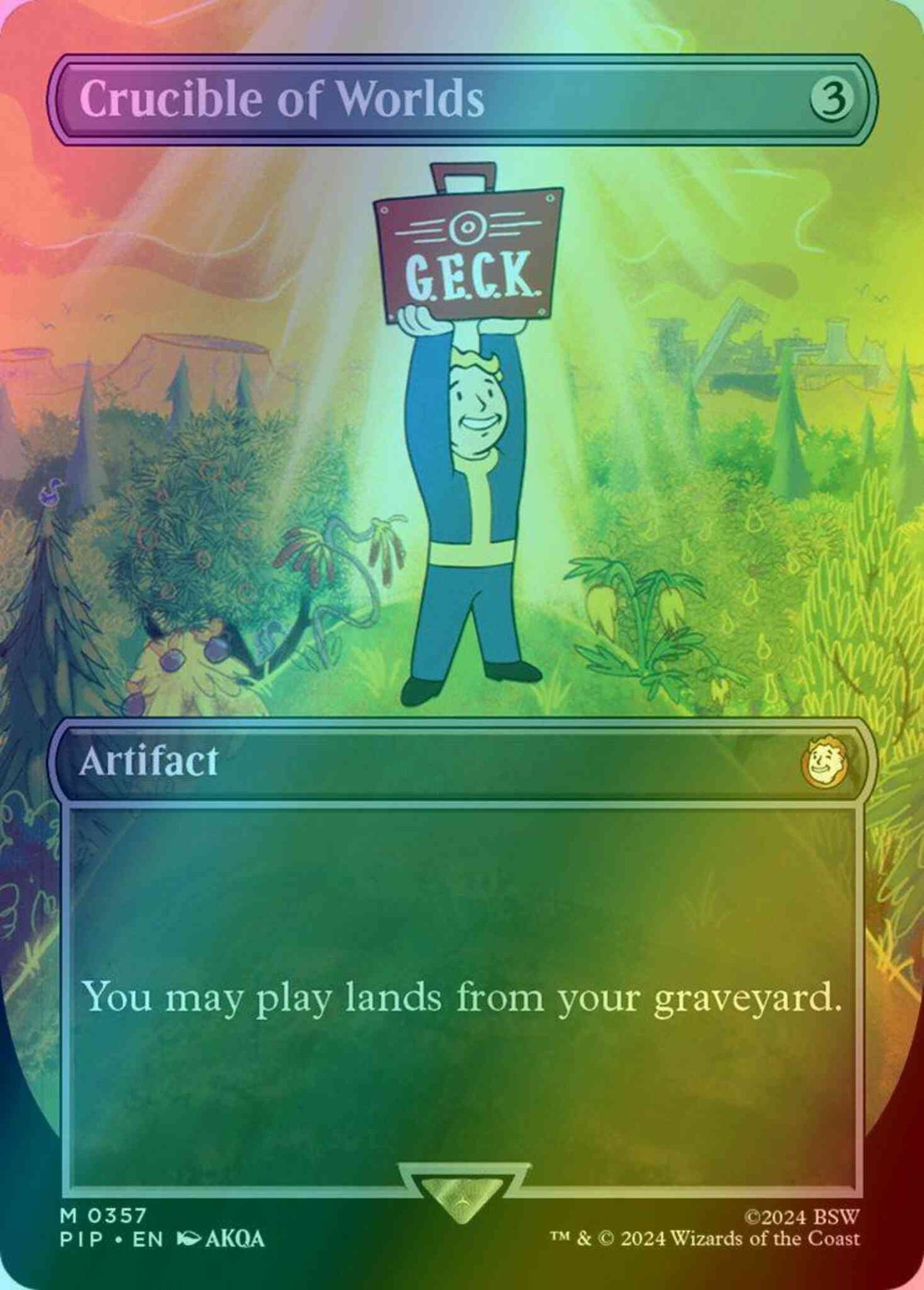 Crucible of Worlds [357] [Borderless] [Fallout] [Foil]