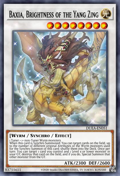 Baxia, Brightness of the Yang Zing - DUEA-EN051 - Secret Rare - Unlimited