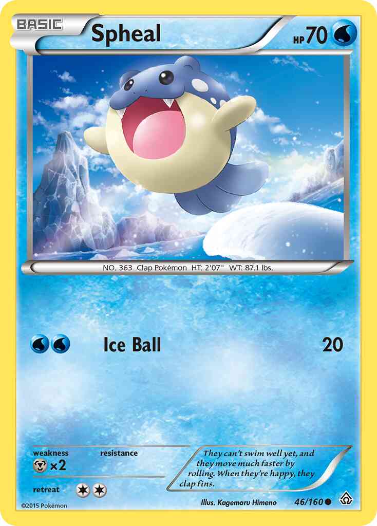 Spheal - 46/160 - Common [xy5-46] [Reverse Holo]