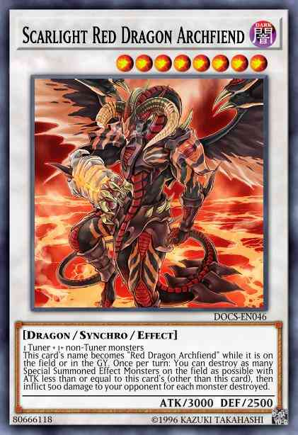 Scarlight Red Dragon Archfiend - DOCS-EN046 - Ghost Rare - 1st Edition