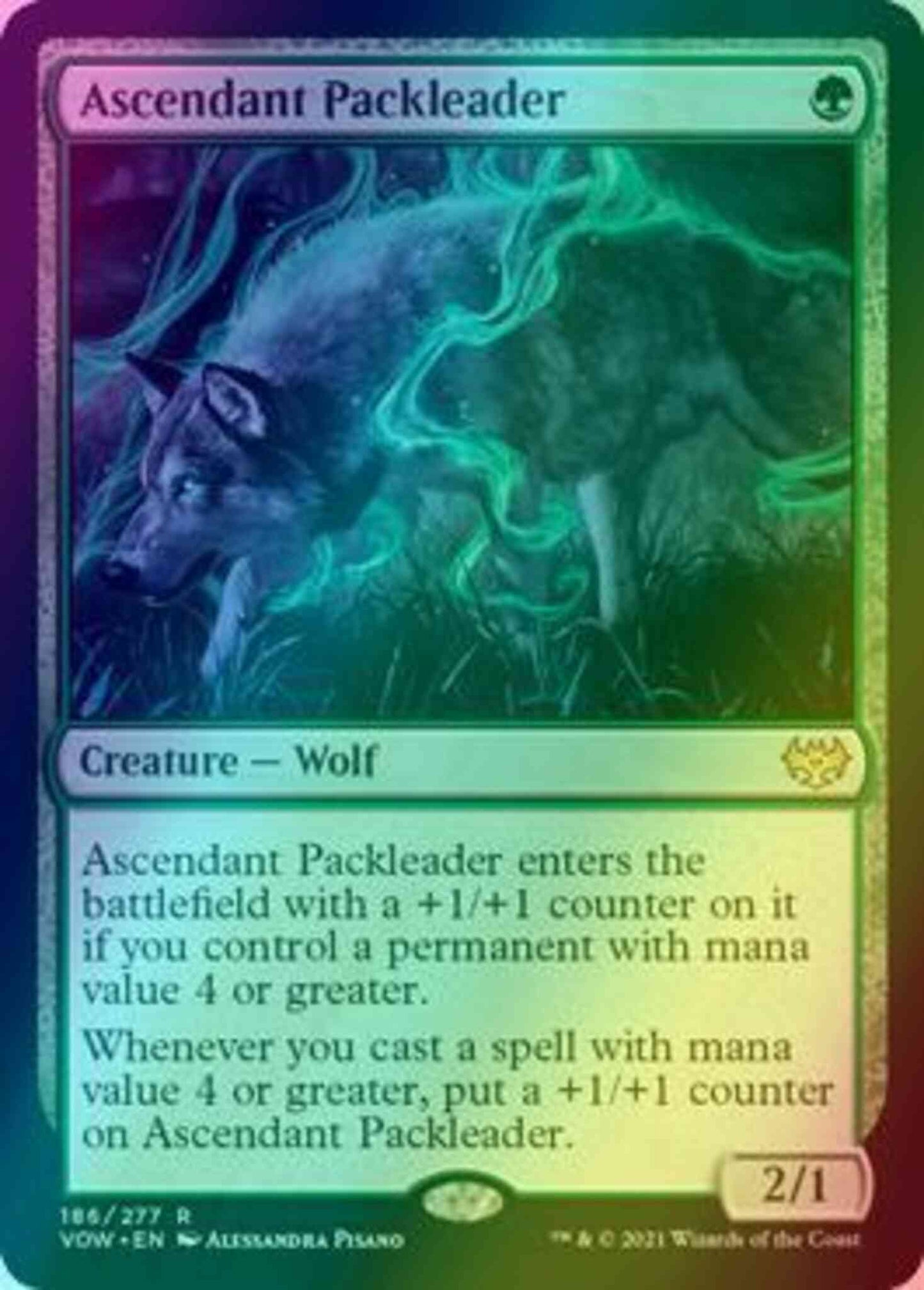 Ascendant Packleader [186] [Innistrad: Crimson Vow] [Foil]