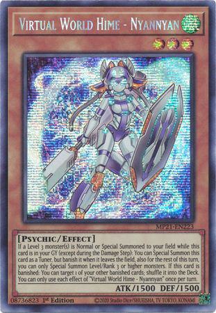 Virtual World Hime - Nyannyan - MP21-EN223 - Prismatic Secret Rare - 1st Edition