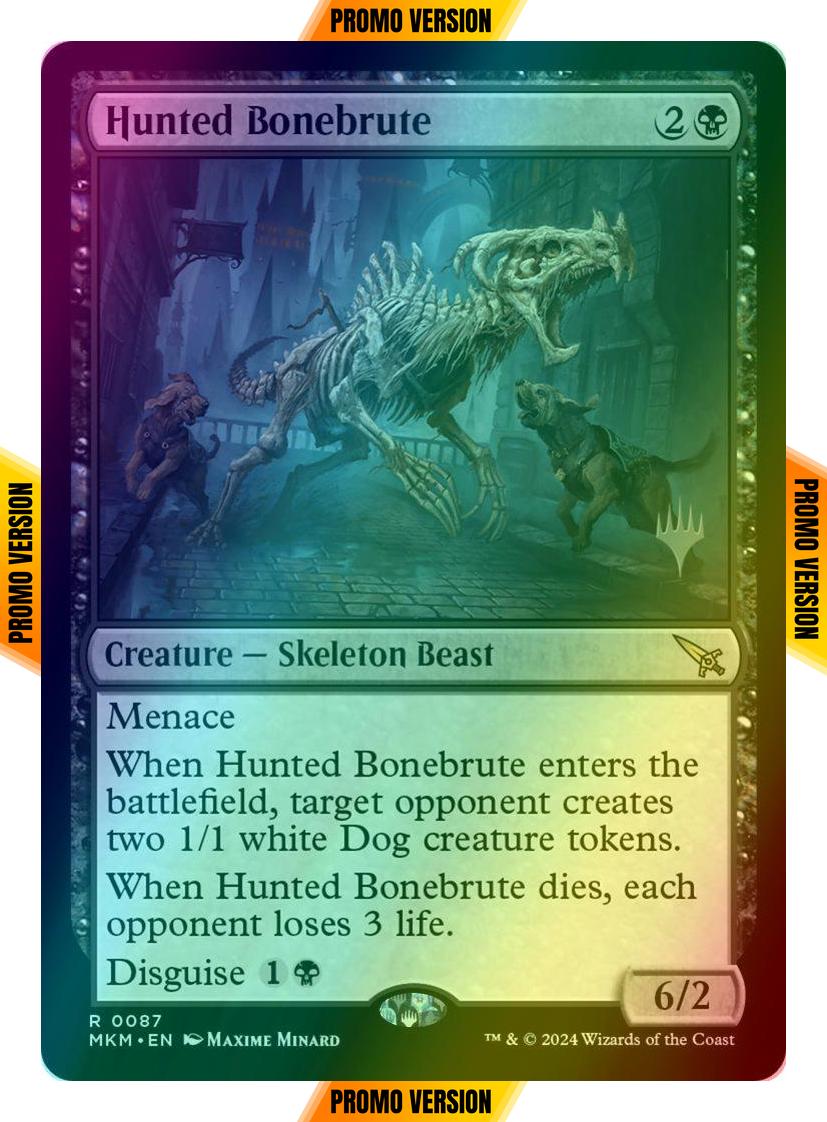 Hunted Bonebrute [87p] [Promo Pack] [Murders at Karlov Manor: Promos] [Foil]