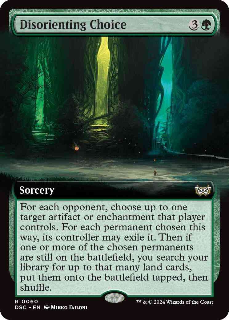 Disorienting Choice [60] [Extended Art] [Duskmourn: House of Horror: Commander] [Non-Foil]