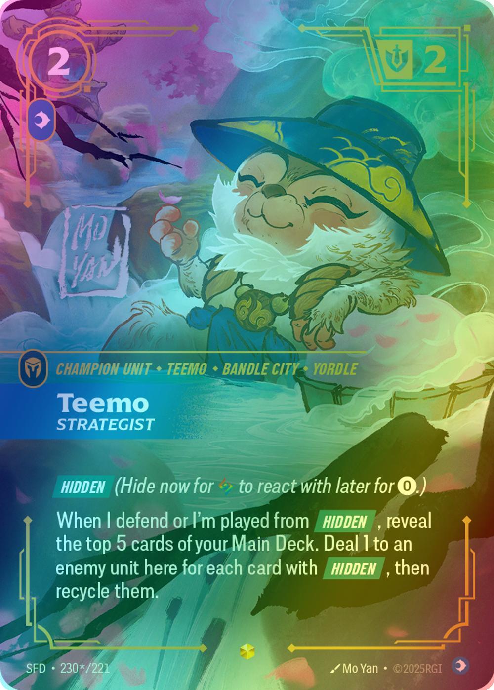 Teemo - Strategist (Signature) - 230*/221 [Spiritforged] [Foil]