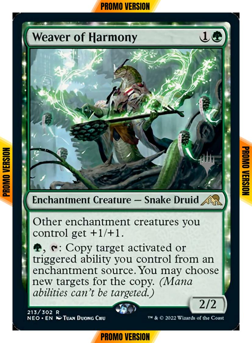 Weaver of Harmony [Promo Pack] [213p] [Kamigawa: Neon Dynasty: Promos] [Non-Foil]