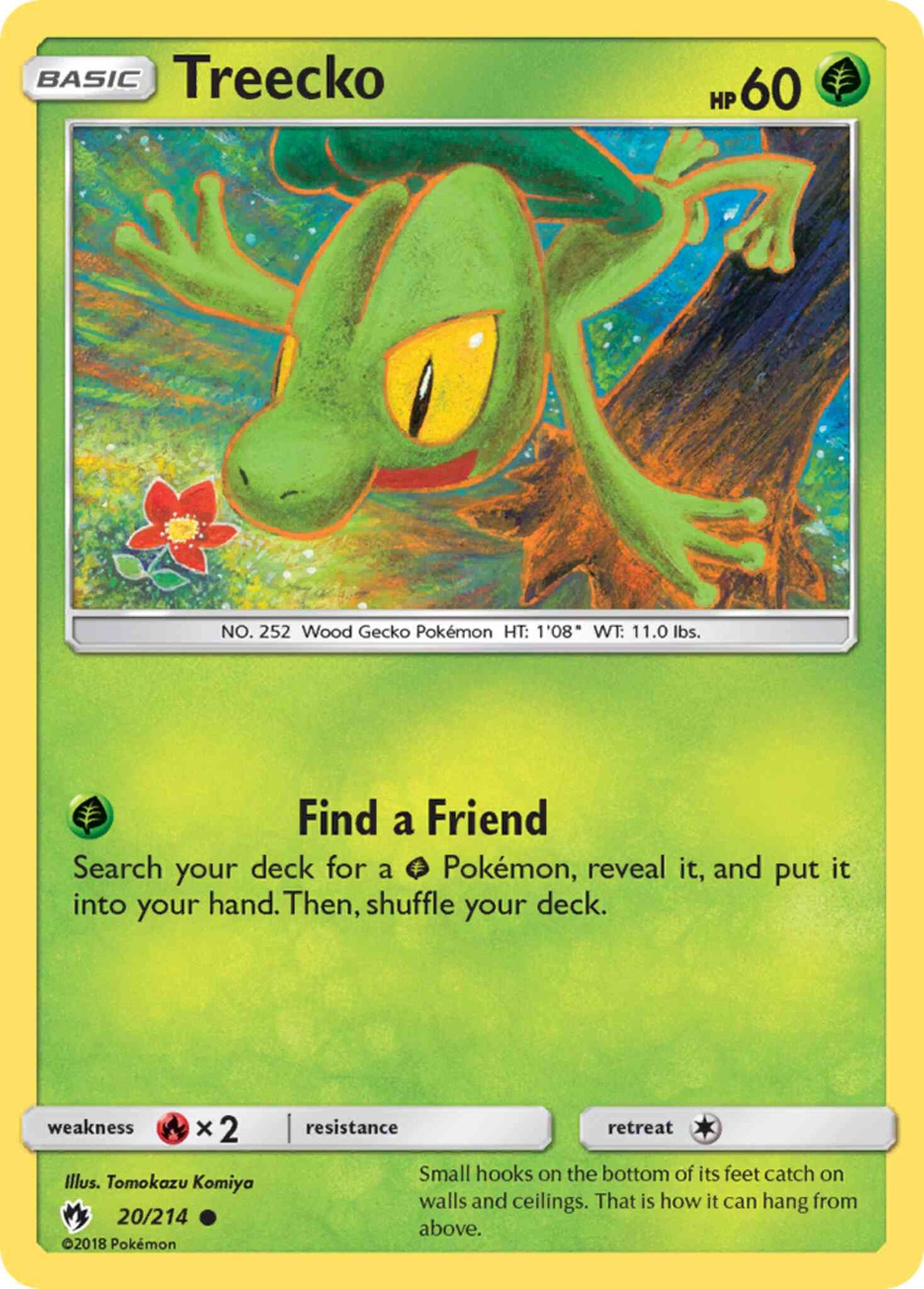 Treecko - 20/214 - Common [sm8-20] [Reverse Holo]