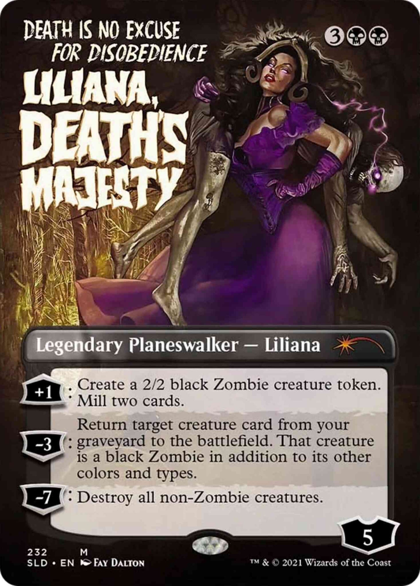 Liliana, Death's Majesty [0232] [Borderless] [Tales of the Undead] [Secret Lair Drop] [Non-Foil]