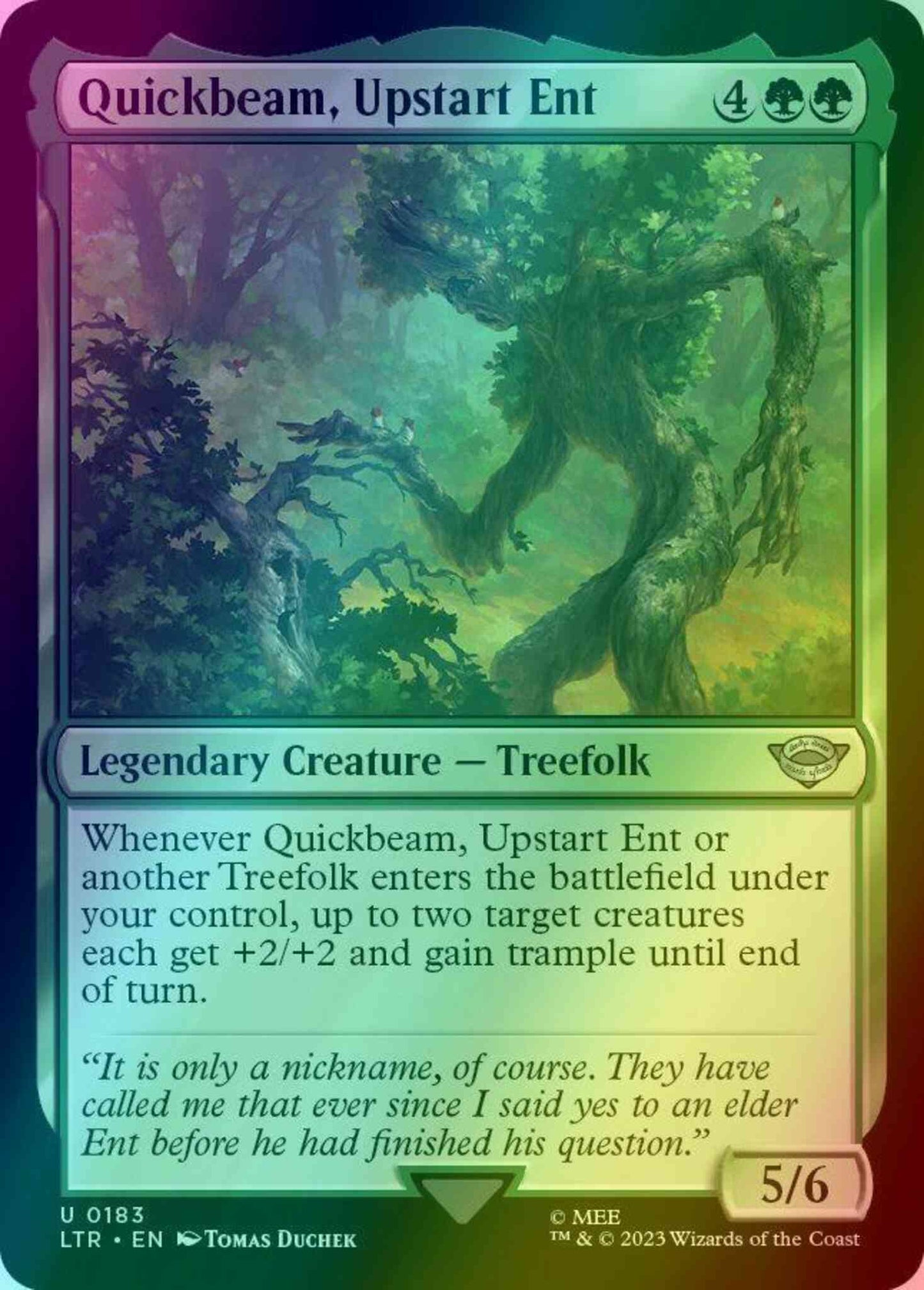 Quickbeam, Upstart Ent [183] [The Lord of the Rings: Tales of Middle-earth] [Foil]
