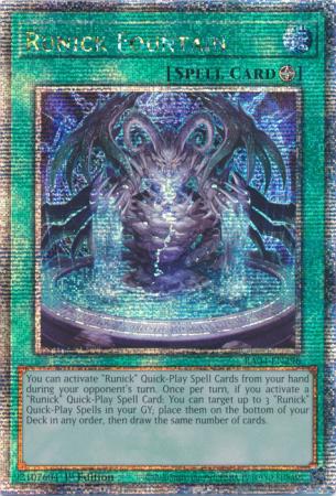 Runick Fountain - RA04-EN296 - Quarter Century Secret Rare - 1st Edition