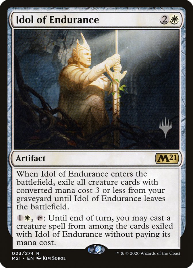Idol of Endurance [Promo Pack] [23p] [Core Set 2021 Promos] [Non-Foil]