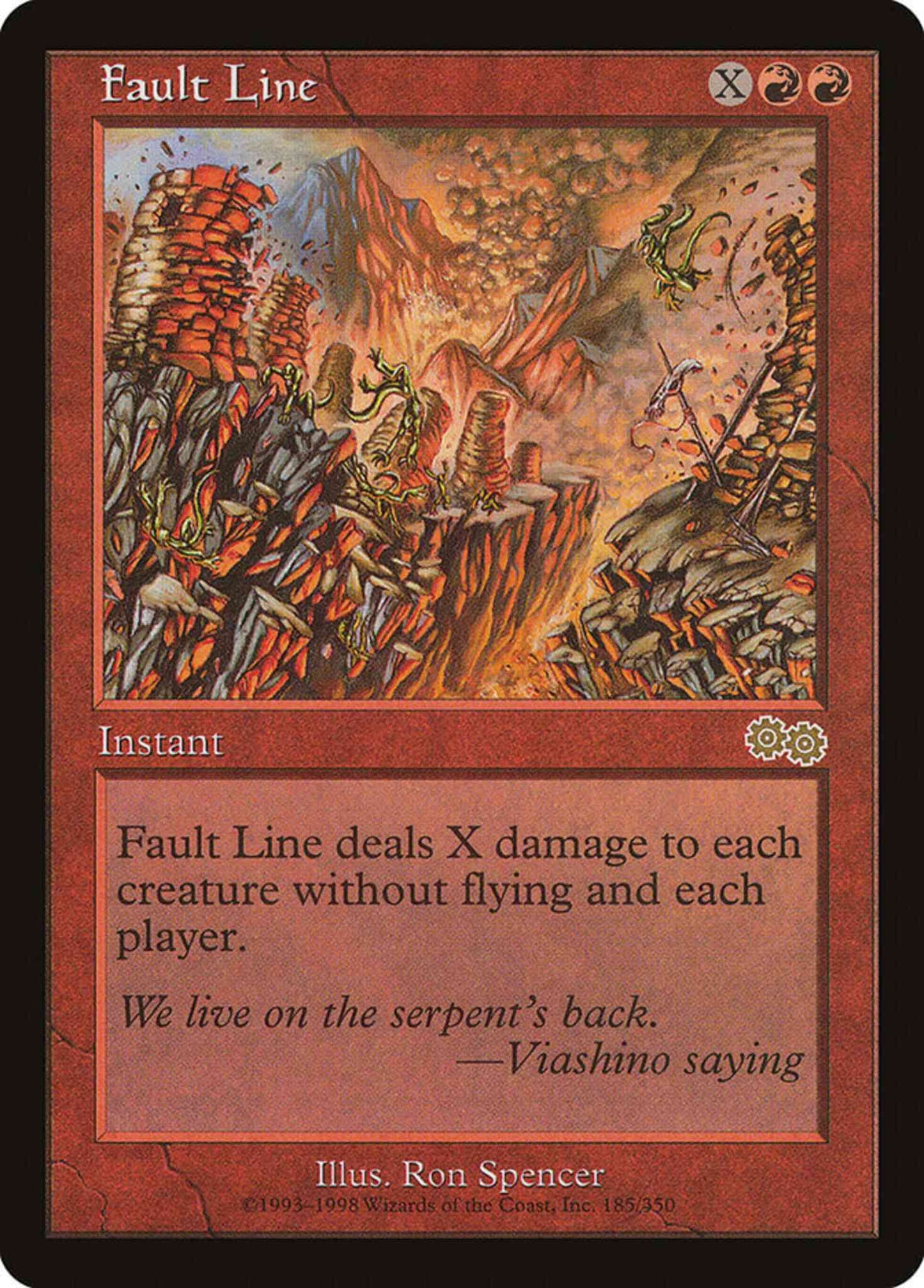Fault Line [185] [Urza's Saga] [Non-Foil]