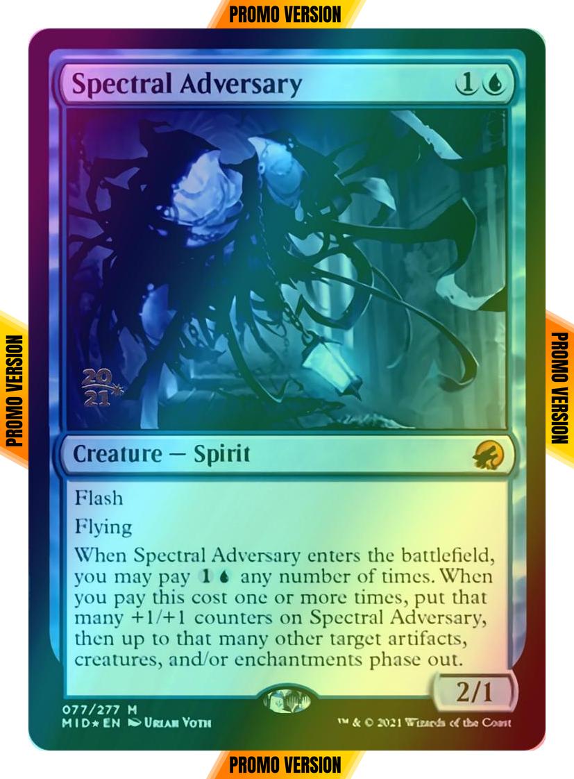 Spectral Adversary [Prerelease] [77s] [Innistrad: Midnight Hunt Promos] [Foil]