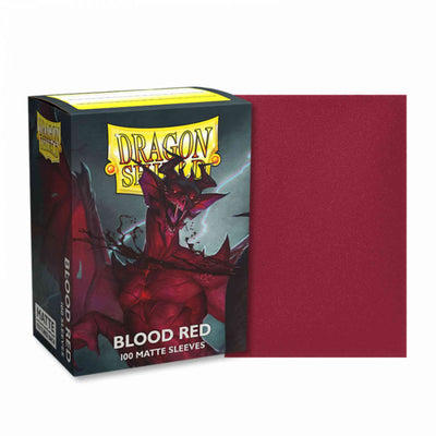 Dragon Shield Matte - Standard Sleeves - 100ct - Blood Red
